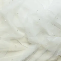 Klädtyg 1,5 m/3 m lyxfjäderpärlor broderi spetsklänning bröllopsklänning band trim diy sy kant