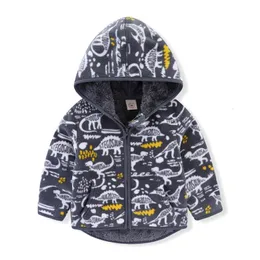 セアロード冬の赤ちゃん幼児の男の子恐竜ベルベット濃い暖かい幼児の子供の女の子トップウェアジャケット子供服231113