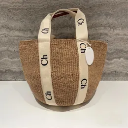 Hink halmväskor lady sommar resor woody totes väska liten storlek mini söt vintage stil med bokstäver läderduk dekorera speciella lyxiga handväskor xb015 e23