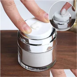 Packing Bottles Wholesale 15G 30G 50G Acrylic Airless Jar Vacuum Cream Bottle Jars Cosmetic Pump Sample Container Drop Delivery Offi Dhs8R