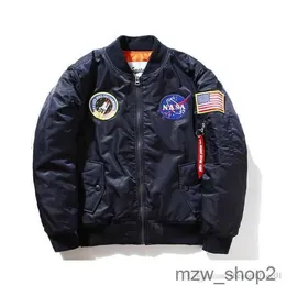Men's Jackets New Nasa jacket Flight Pilot Mens Stylist Bomber Ma1 Jacket Windbreaker Embroidery Baseball Military Section S-xxl 3 59YE