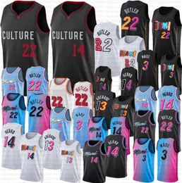 Jimmy Butler Adebayo Basketballtrikot Miamis Dwyane Wade Tyler Herro Herren 2024 Edition Shirt Pink