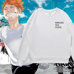 Cartoon Clothing Haikyuu Cartoon Volleyball Young Wuye University Sweters z tym samym mundurowym okrągłym szyją i zimowe ubrania dla mężczyzn i kobiet cosplay