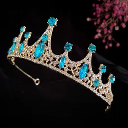 Bandane Accessori per capelli per ragazza Tiara Corona Fascia per capelli Ornamenti di compleanno Strass intarsiati Corone manuali Fasce per capelli Miss