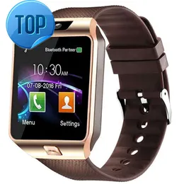 شاشة اللمس أفضل شاشة اللمس DZ09 شاشة معدل ضربات القلب الذكي DZ09 Digital Smart Watch مع فتحة بطاقة SIM لنظام Android