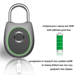 Freeshipping Bluetooth FingerPrint Lock Portable Keyless Smart USB Electric Lock IP65 Waterproof Bag Bagage Case Phone App Control Loc Cwul