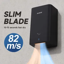 Hand Dryers AIKE Mini Portable Hand Dryer Household Automatic Wall Hand Dryers Bathroom Drying Hands Quickly 10-15s ABS Material AK2822 231113