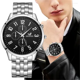 Нарученные часы Орландо бренд мужчина роскошные модные кварцевые часы мужская нержавеющая сталь Relogio Masculino