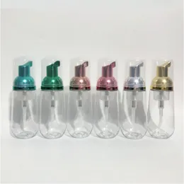 2oz clear foam cleanser pump bottles luxury foaming soap bottle for Cosmetic Makeup Shampoo Shower Hand Soap eyelash