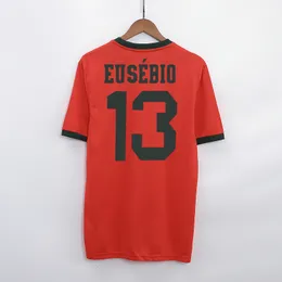 Running Sets Retro 1966 Eusebio Vintage Portugal 셔츠 클래식 저지 230413