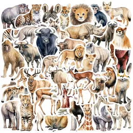 50Pcs African Animal Stickers Non-Random Waterproof Vinyl Sticker Laptop Skateboard Motor Water Bottle Snowboard Wall Decals Kids Gifts