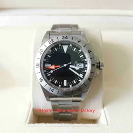 BP Factory Mens 시계 최고 품질의 빈티지 40mm 탐색기 GMT 1655 골동품 Steve McQueen Luminova 시계 Asia 2813 Movement Automatic Men 's Wristwatches