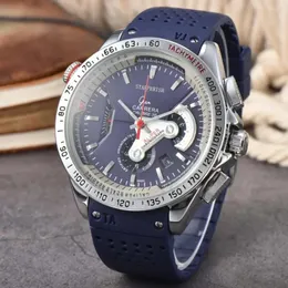 Wristwatches Top Original Brand CARRERA Mens Watches Quartz Movement Automatic Date Sport Wrist Watch Chronograph Leather Strap Clocks