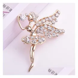 Fashion Angel Gril Shape Brooch High-Grade Temperamental Bride Wedding Brooches Delicate And Beautif Small Alloy Jewelry Drop Delivery Dhlhc