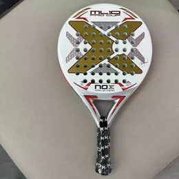 Теннисные ракетки Теннисная ракетка для падела 3K 12k 18k из стекловолокна с шероховатой поверхностью, высокий баланс с EVA SOFT, весло с памятью 231102