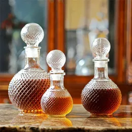 Bar Tools Home Round Ball Shape Crystal Whisky Wine Beer Drinking Glass Bottle Decanter Liquor Carafe Water Jug Barware 231113