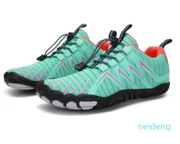 Four Seasons Five Fingers Sports shoes Mountaineering Net Extreme Simple Running, Cycling, Hiking, green pink black Rock Climbingninety two