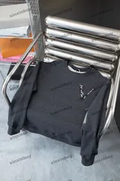 Xinxinbuy erkekler tasarımcı kapüşonlu sweatshirt kayak mektubu nakış high caddesi uzun kollu kadınlar mavi siyah s-2xl