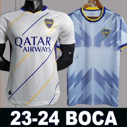 23 24 Boca Juniors Home Carlitos Soccer Jerseys 2023 2024 Benedetto Villa Maradona Salvio Medina Varela Tercera Salvio Derde voetbalshirt Kit