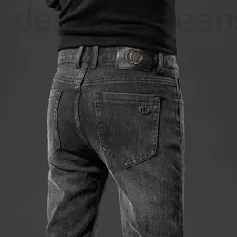 Herrenjeans Designer Herbst und Winter Jugend Slim Fit Jeans mit kleinem Bein Herren Koreanische lässige elastische Marke GG Home Fashion Wear CQTT