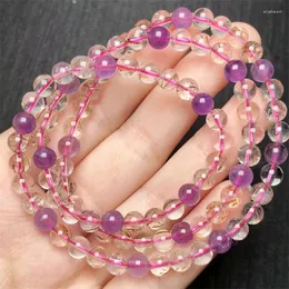 Link pulseiras naturalsuper sete pulseira feminina moda colorido cristal reiki cura sorte pulseiras amantes jóias presente 6mm