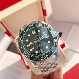 Seamaster 300 Sports Luxury Men S 시계 자동 기계 패션 사업 사파이어 세라믹 다이빙 시계 밤 글로우 스테인리스 스틸 방수 고무