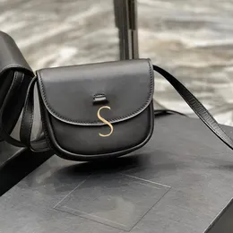 Messenger męska torba CrossBody kaia siodło podróże luksusy damskie męskie elipsa torba na ramię projektant prawdziwej skóry pasek na ramię torebka metalowa litera logo kopertówki