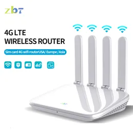 Маршрутизаторы Wiflyer 4G маршрутизатор WE2805 CAT4 300MBPS WiFi для домашней SIM -карты 4 5DBI Антенна WAN LAN 300M ETHERNET EC200TEUHA MODEM 32 Пользователь 230412
