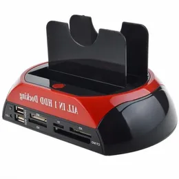 Freeshipping Docking station per HDD multifunzionale Dual USB 20 25/35 pollici IDE SATA HDD esterno Box Scheda di custodia per disco rigido Re Nfnp