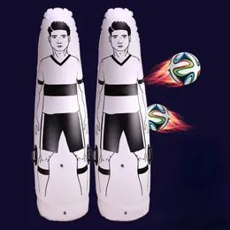 Balls 175cm PVC Adult Inflatable Football Training Goal Keeper Soccer Trainer Tumbler Air Dummy Tool Wall 231113