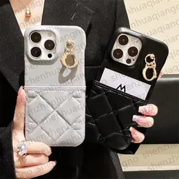 Luxury Designer Phone Case For iPhone 15 Pro Max Cases Apple iPhone 14 13 12 Cover Shockproof Case With Card Pocket Fashion Leather Plaid Pattern Cell Phone Cases