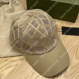 Luksusowe koronkowe koronkowe czapki Ball Caps Summer Designer Baseball Cap Casquette Hats dla mężczyzn Regulowane swobodne litery Cappello Dopasowane czapki