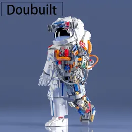 Diecast Model doubuilt Astronaut Building Block Moc Spaceman Christmaing Gift Kid Educational Toys Trendy Technology Collectible 231110