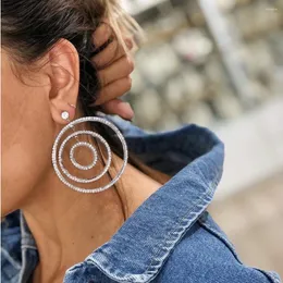 Stud Earrings Hibride 2023 Charms Trendy Women Cubic Zircon Earring For Wedding Party Accessories Bijoux Femme E-554