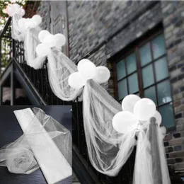 Decorazione per feste 72cm 10m Cristallo trasparente Organza Tulle Roll Tende Tessuto Cerimonia di nozze Fai da te Baby Shower 5z