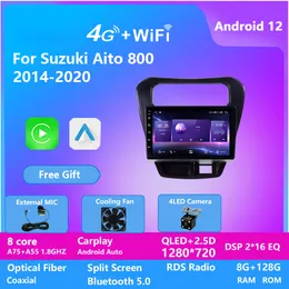 VIDEO SIVE STEREO Wsparcie radiowe FM Carplay Android Auto Touch Screen 2 Din Android Multimedia Player for Suzuki Alto 800 2014-2020