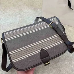 Vintage Handbag Striped Envelope Bag Women Shoulder s Brand Designer Fashion Small Square Messenger Purses Hip Hop 220816