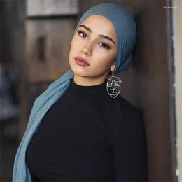 Sciarpe 180/85 cm Sciarpa Hijab in Jersey Premium di grandi dimensioni Sciarpa in cotone da donna Scialle islamico Turbante Foulard Arabo Wrap Donna Testa musulmana