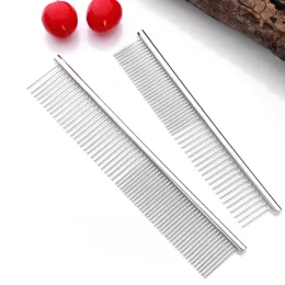 Stainless Steel Massage comb Pet Combs Cat Dog Grooming Professional Tools Rounded Teeth for Removing Knots Tangles