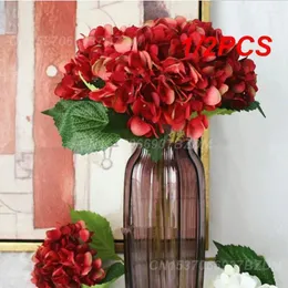 Dekorative Blumen, 1/2 Stück, 5 cm Pompom, künstlicher Seidenkopf, Hortensie, für Zuhause, Hochzeit, Dekoration, Scrapbooking, gefälschte Blumenkränze