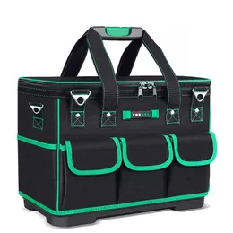 Tool Bag Electrician's Tool Bag 16/18/20/23 Inch Hardware Maintenance Storage Bag Portable Wear-resistant Thickened Oxford Waterproof 230413