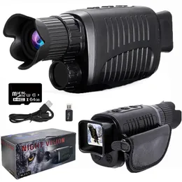 Telescope Binoculars 1080P Monoculars Hunting Camera 5X Digital Zoom Po Video Playback Outdoor 300M Full Darkness Infrared Night Vision 231113