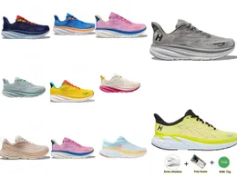 الأزهار الحرة شبكي الشبكات رجال Hokas Clifton 9 Runners Designer Bondi 8 Hoka Shoes Womens Trainers Sports Outdoor Sneakers Size 36-45
