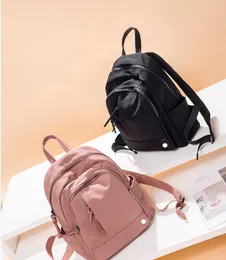 lu Backpack Waterproof Nylon Students Outdoor Bags Teenager Shoolbag Korean Trend With Backpacks 3 Colors