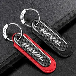 Key Rings Leather Car Keychain with Metal Buckle Auto Remote Styling Accessories for Haval C50 E F5 F7X H1 H2S H4 H6 Coupe H7 H8 H9 IF M6 J230413