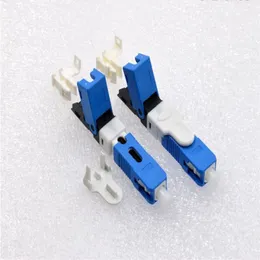 Freeshipping Hot Sell 100PCS NEW Optic Fiber Quick Connector FTTH SC Single Mode Fast Connector Special Uuqxi