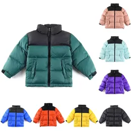 Crianças crianças para baixo casaco NF designer jaqueta de inverno meninos meninas ao ar livre com capuz quente parka puffer jaquetas carta impressão roupas outwear blusão 2023