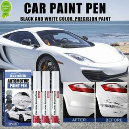 Ny bil up målar penna auto repreparation penna för bilar måla repreparation vattentät auto repor borttagning penna svart/vit w3m0