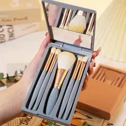 Make-up-Pinsel Reisepinsel-Set mit spiegelndem, weichem Haar, losem Puder, Lidschatten, Make-up-Werkzeug, kosmetischem Zubehör, 2023