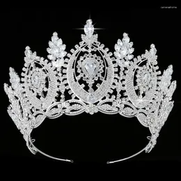 Hair Clips Tiaras And Crowns HADIYANA Classic Geometric Zircon Design Simple Elegant Women Wedding Accessories BC4573 Haar Sieraden